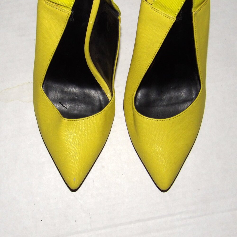 Aldo Size 7.5 Yellow 4" High Heel Shoes - Picture 5 of 6